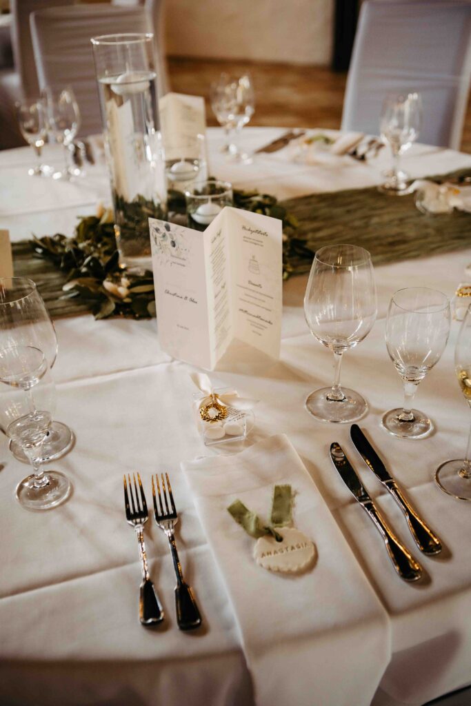 Deko auf den Tischen